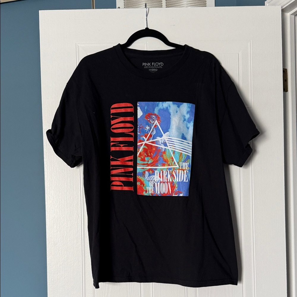 Pink Floyd Black Short Sleeve Graphic Tee - Dark Side Artwork